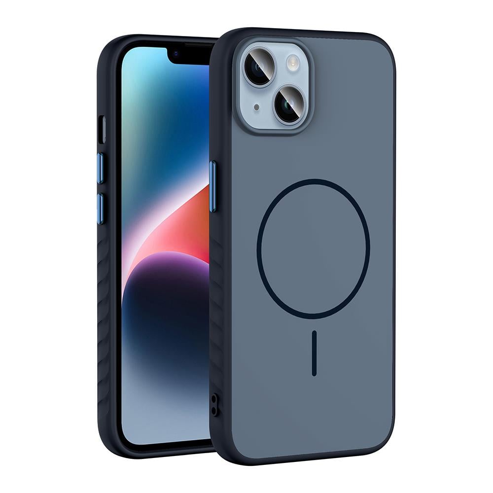 Apple iPhone 13 Kılıf M-safe Şarj Özellikli Zore Tea Kapak