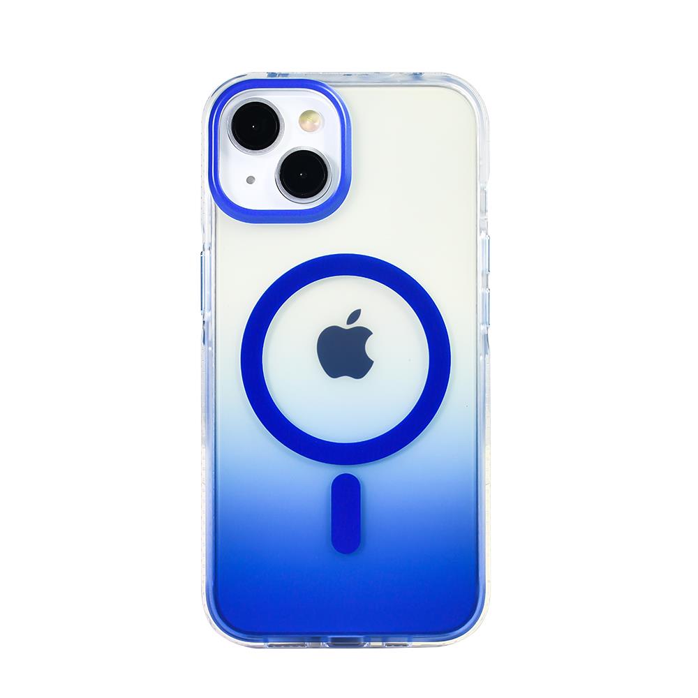 Apple iPhone 13 Kılıf M-safe Şarj Özellikli Transparan Renk Geçişli Zore Toros Kapak