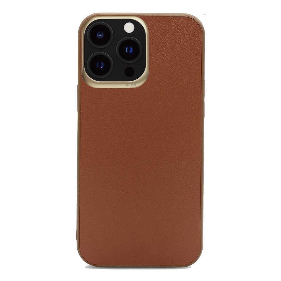 Apple iPhone 13 Pro Kılıf ​Kajsa Luxe Collection Hakiki Deri Kapak