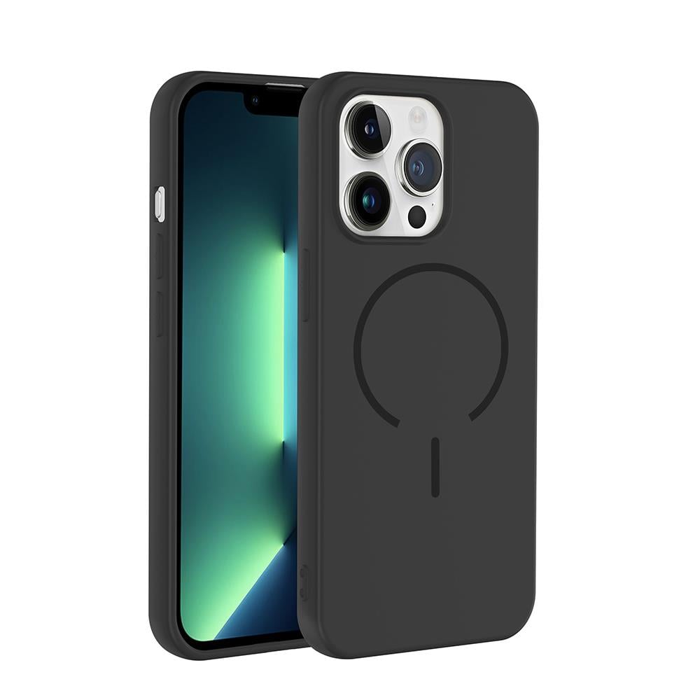 Apple iPhone 13 Pro Kılıf M-safe Şarj Özellikli Zore Meta Kapak