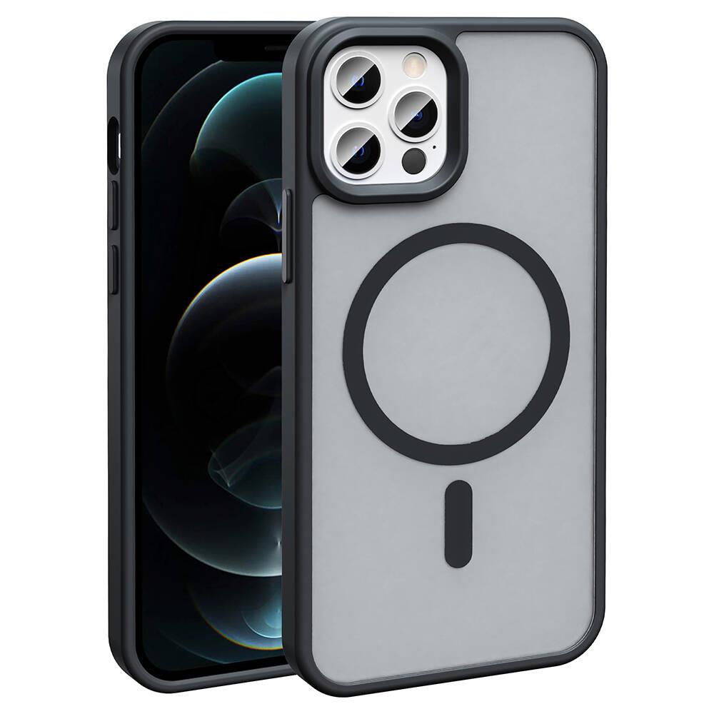 Apple iPhone 13 Pro Max Kılıf M-safe Şarj Özellikli Mat Arka Yüzey Zore Sio Kapak