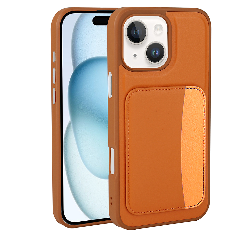 Apple iPhone 14 Kılıf Kartlıklı Zore X-Kart Silikon Kapak