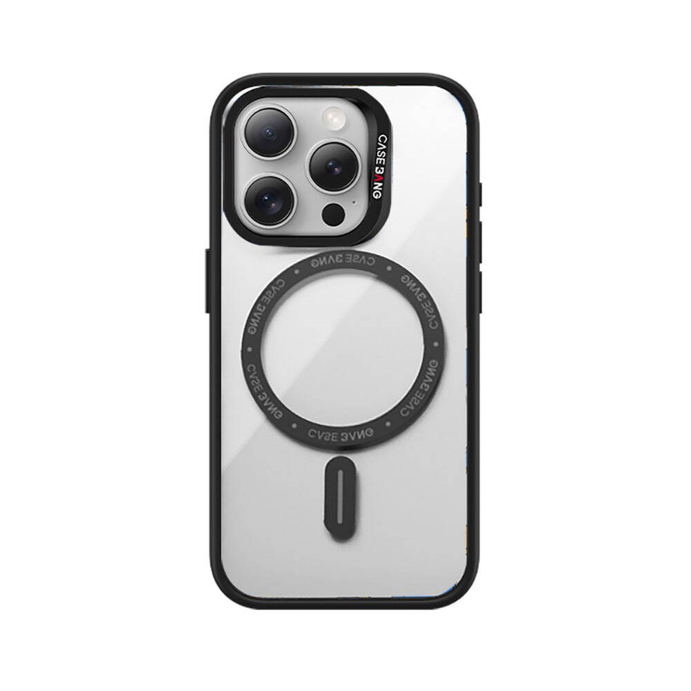 Apple iPhone 14 Pro Kılıf M-safe Şarj Özellikli Casebang Body Frame Kapak