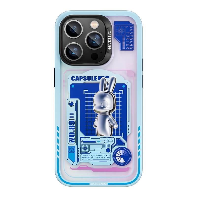 Apple iPhone 14 Pro Kılıf M-safe Şarj Özellikli Benks Casebang Rabbit Kapak