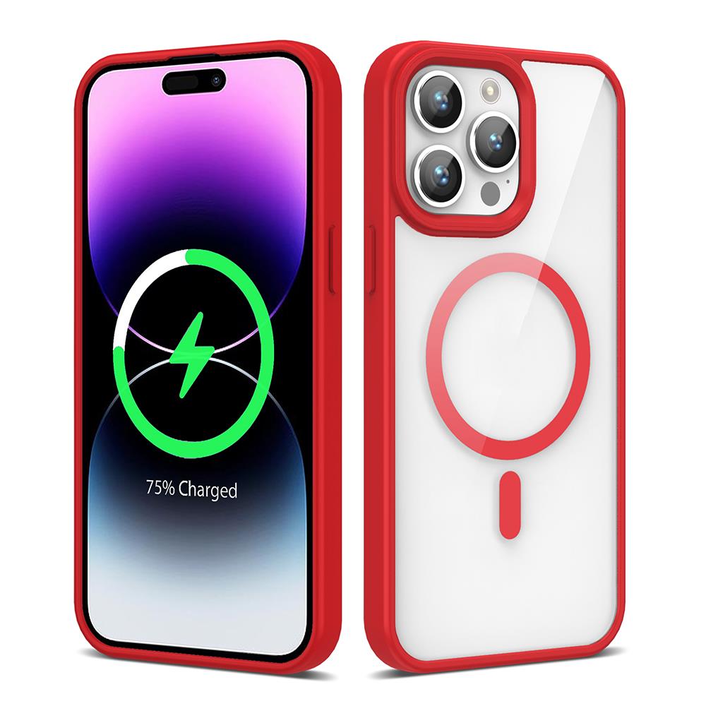 Apple iPhone 14 Pro Kılıf Magsafe Wireless Şarj Özellikli Silikon Zore Ege Kapak