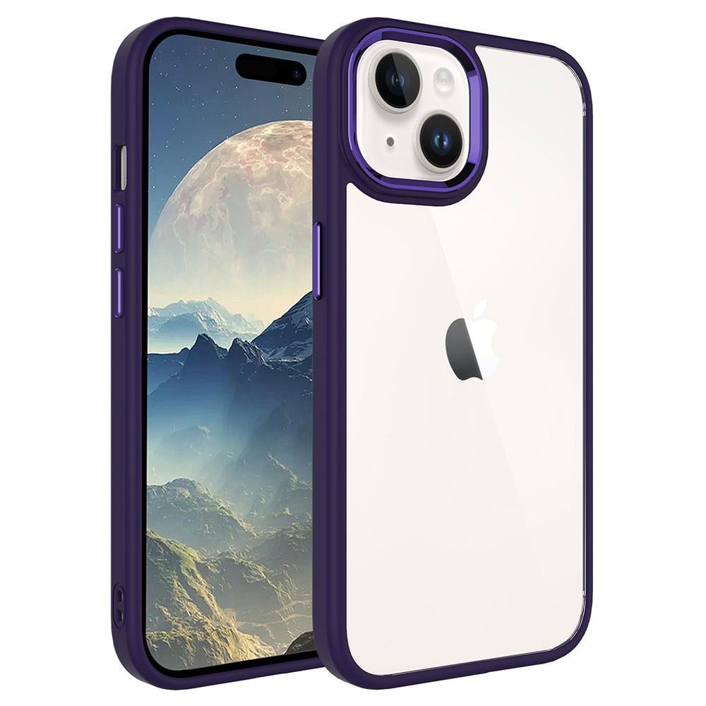 Apple iPhone 15 Plus Kılıf Zore Krom Kapak