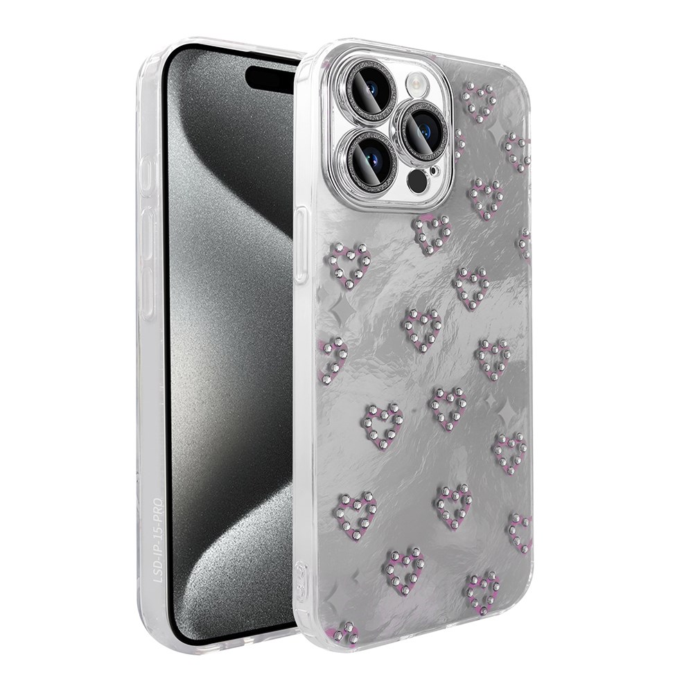 Apple iPhone 15 Pro Kılıf Kamera Korumalı Figürlü Zore Ponti Silikon Kapak