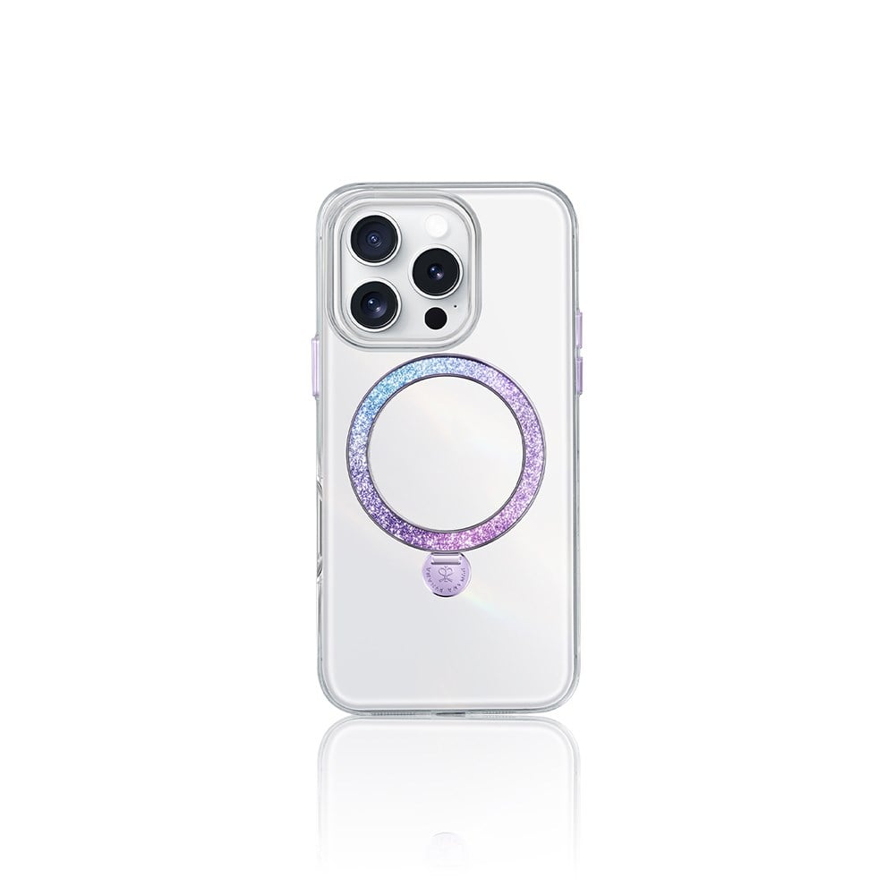 Apple iPhone 15 Pro Kılıf M-safe Şarj Özellikli Standlı Pynana Dancing Streamer Serisi Kapak