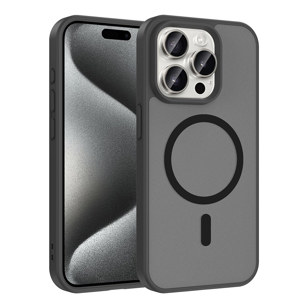 Apple iPhone 15 Pro Kılıf M-safe Şarj Özellikli Zore Babet Kapak