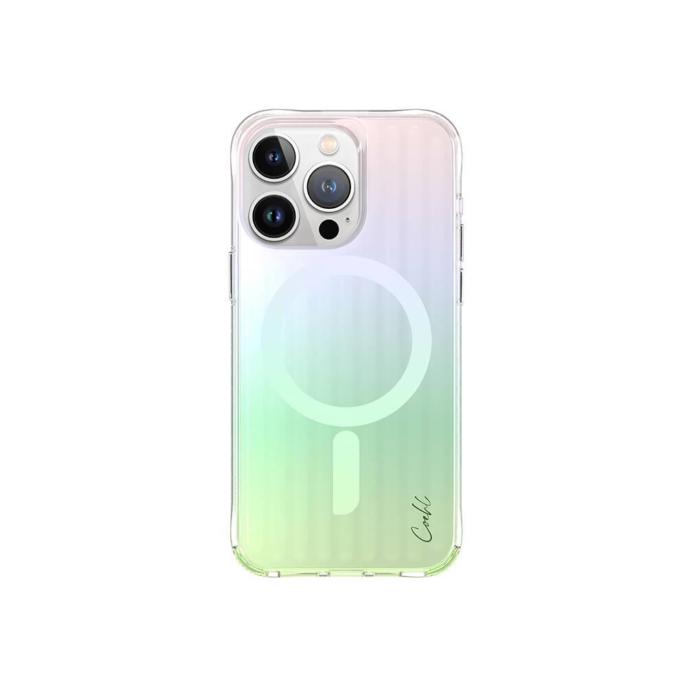 Apple iPhone 15 Pro Kılıf M-safe Şarj Özellikli Parlayan Arka Yüzey Coehl Linear Kapak