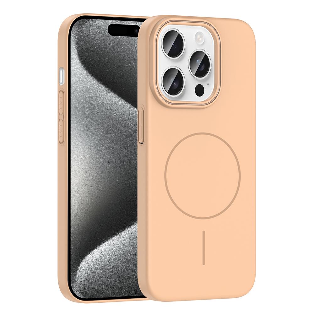 Apple iPhone 15 Pro Kılıf Magsafe Şarj Özellikli Zore Ruby Silikon Kapak