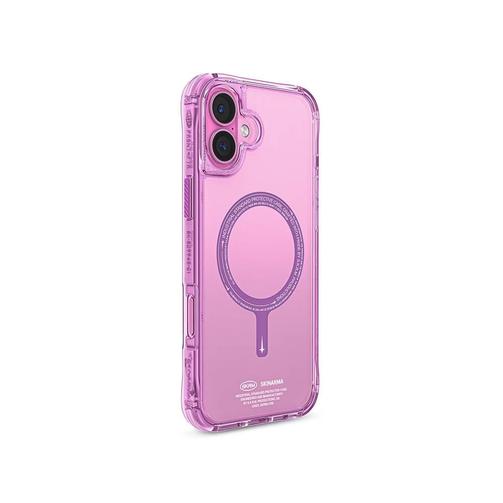 Apple iPhone 16 Kılıf M-safe Şarj Özellikli Şeffaf Airbag Tasarımlı Skinarma Saido Kapak