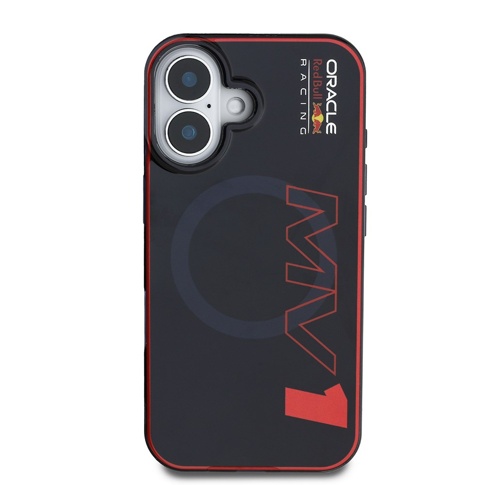 Apple iPhone 16 Kılıf Redbull Orjinal Lisanslı M-safe Şarj Özellikli Çift Katmanlı Sert PC Büyük Boy MV Kapak