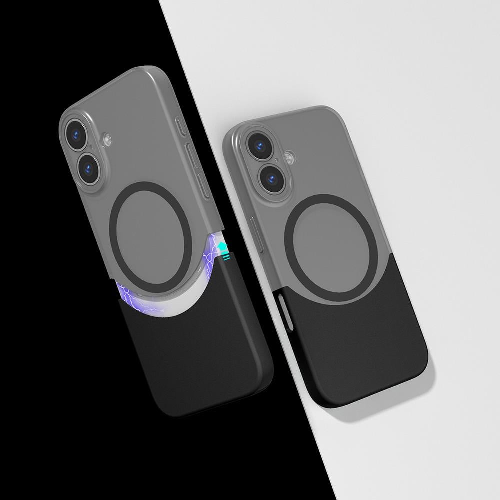 Apple iPhone 16 Plus Kılıf M-Safe Şarj Özellikli Mıknatıslı Zore Duble Kapak