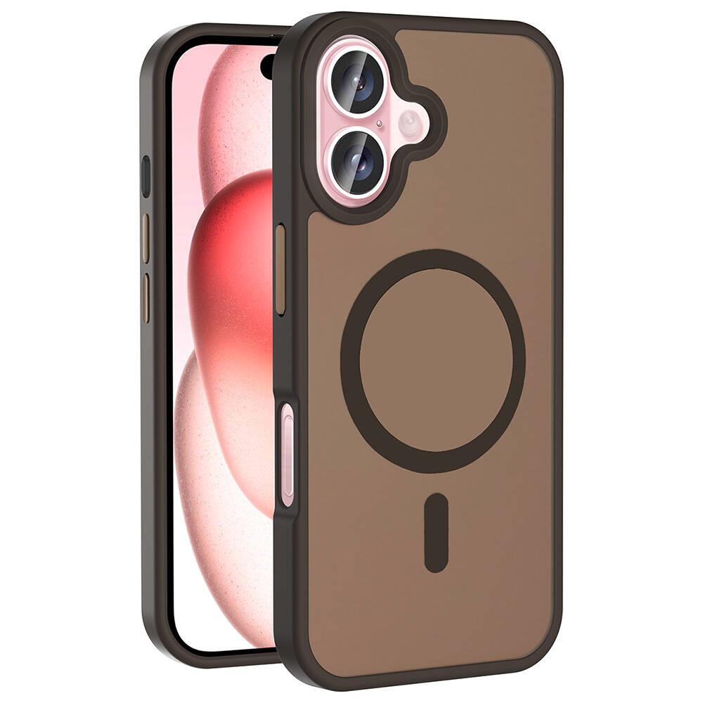 Apple iPhone 16 Plus Kılıf Magsafe Şarj Özellikli Mat Arka Yüzey Zore Sio Kapak