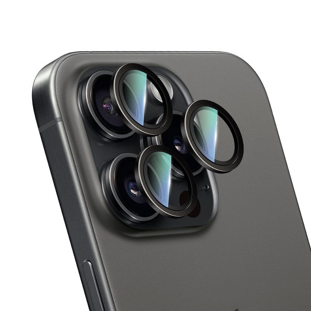 Apple iPhone 16 Pro CaseWorld Karbon Fiber Serisi Anti Reflective Ultra Clear Kamera Lens Koruyucu