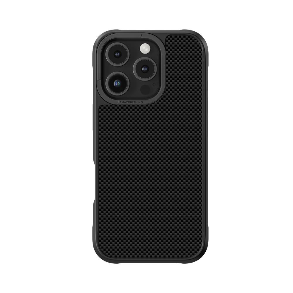 Apple iPhone 16 Pro Kılıf M-safe Şarj Özellikli 600D Aramid Fiber Amazingthing Titan Max Serisi Kapak