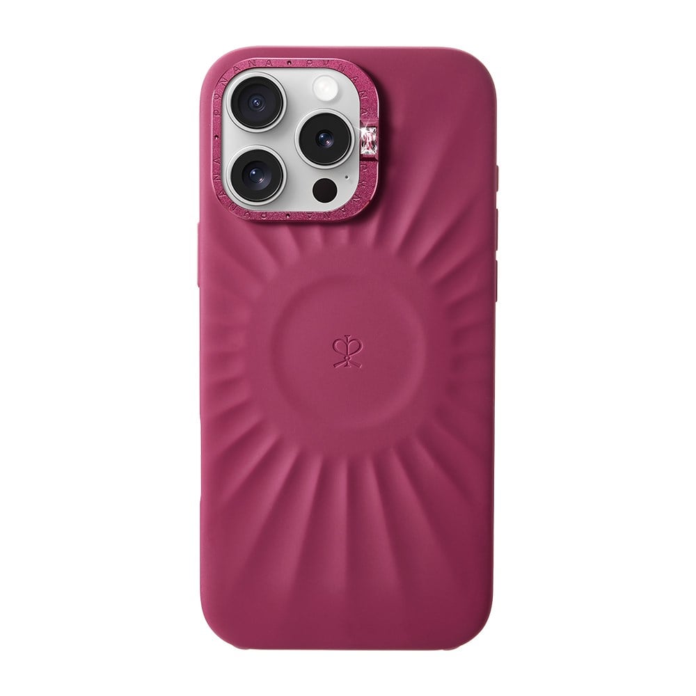 Apple iPhone 16 Pro Max Kılıf Kabartma Tasarımlı Metal Kamera Çerçeveli Pynana Starlight Serisi Kapak