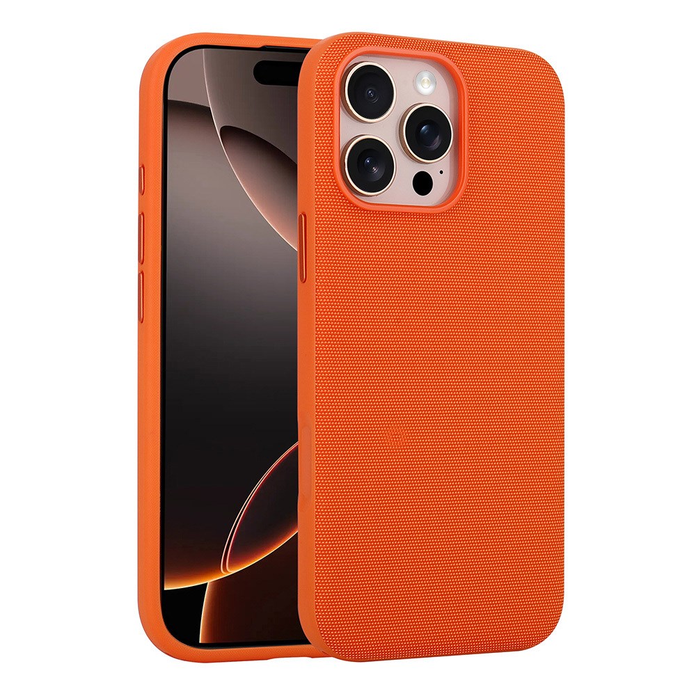 Apple iPhone 16 Pro Max Kılıf M-Safe Şarj Özellikli Kumaş Tasarımlı Zore Miami Sert PC Kapak