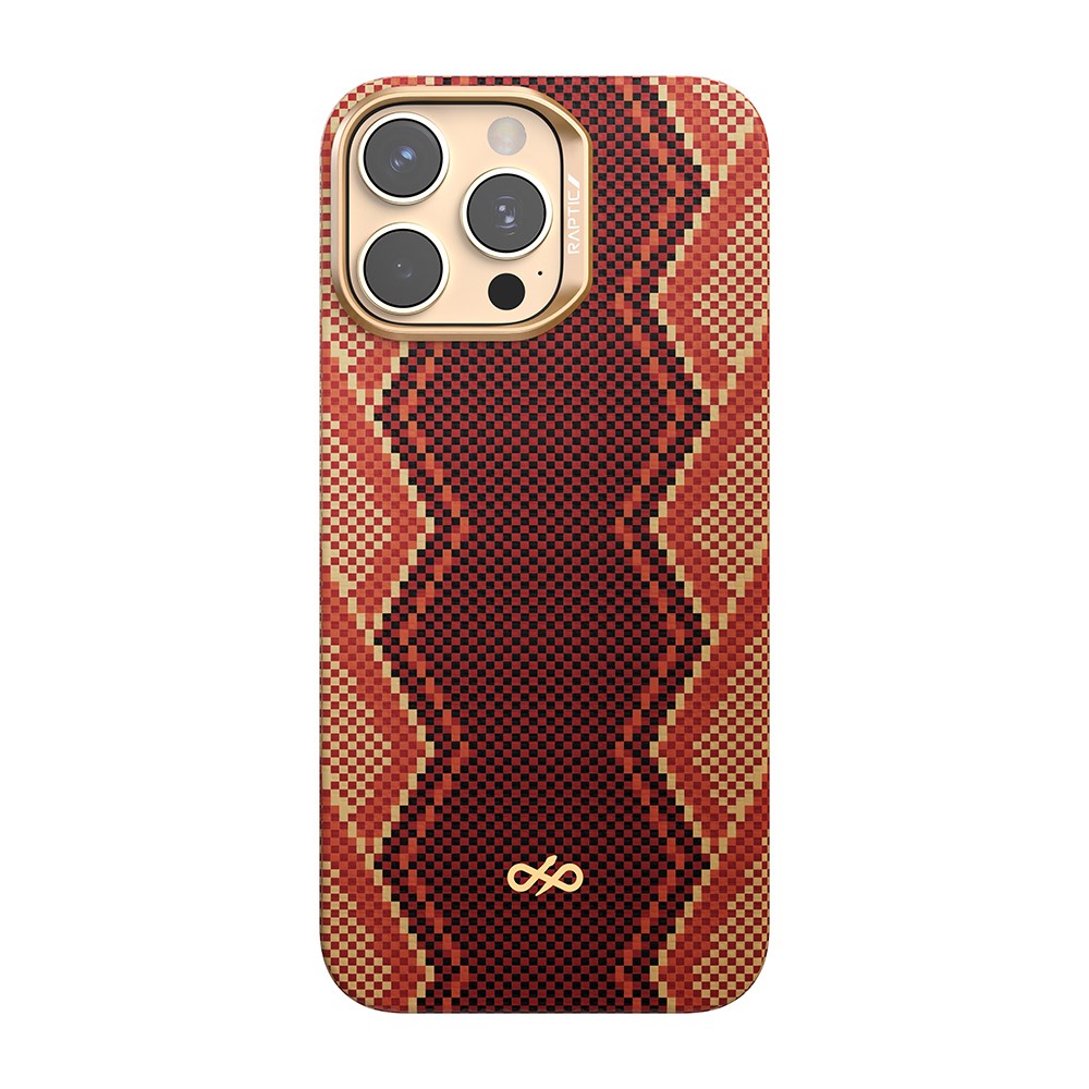 Apple iPhone 16 Pro Max Kılıf M-safe Şarj Özellikli Raptic Aramid Skin Bionic Serisi Karbon Kapak
