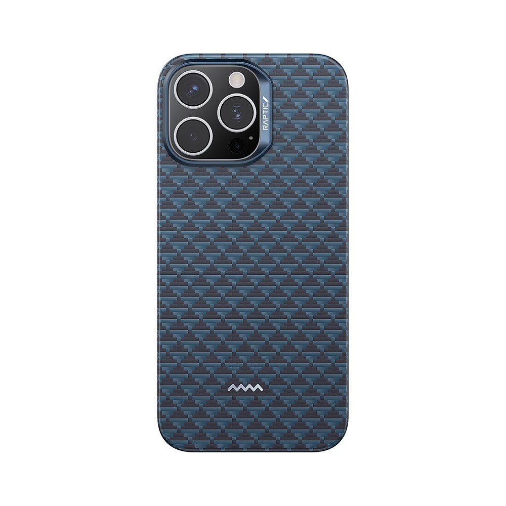 Apple iPhone 16 Pro Max Kılıf M-safe Şarj Özellikli Raptic Aramid Skin Origin Serisi Karbon Kapak