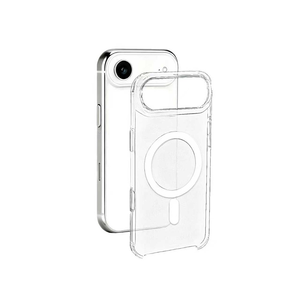 Apple iPhone 17 Air Kılıf IC Çipli Zore Wireless Şarj Özellikli Şeffaf Orjin Kapak