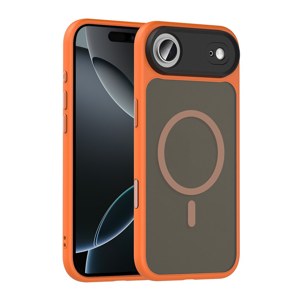 Apple iPhone 17 Air Kılıf Mat Arka Yüzey Wireless Şarj Özellikli Zore Flet M-safe Kapak