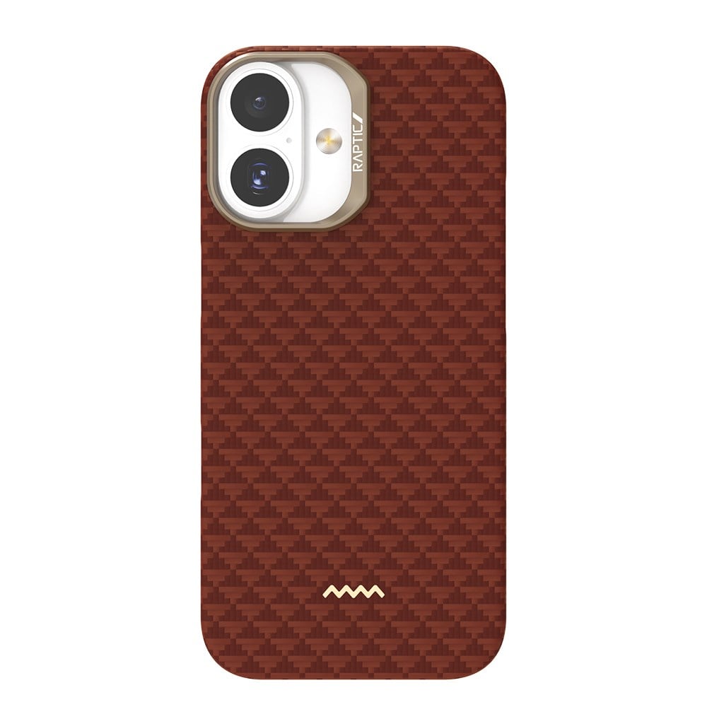 Apple iPhone 17 Kılıf M-safe Şarj Özellikli Raptic Aramid Skin Origin Serisi Karbon Kapak