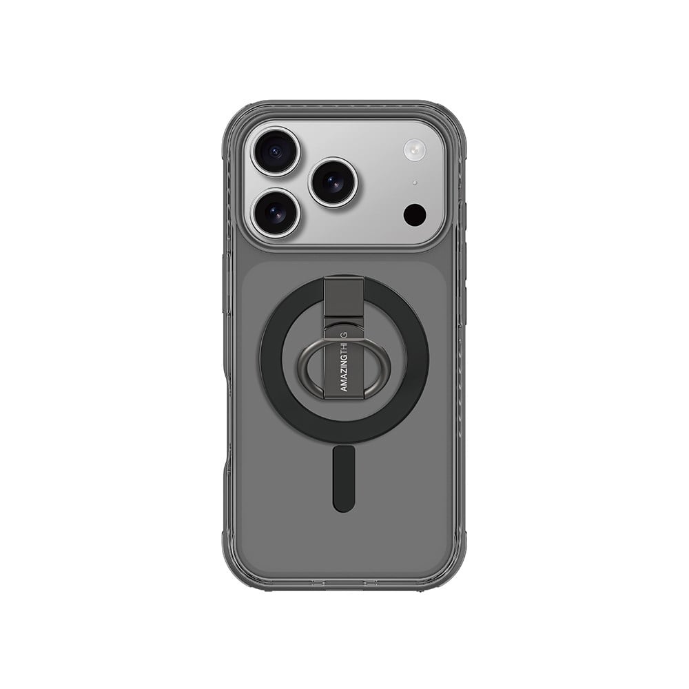 Apple iPhone 17 Pro Kılıf M-safe Şarj Özellikli Yüzük Standlı Amazingthing Titan Pro Serisi Kapak