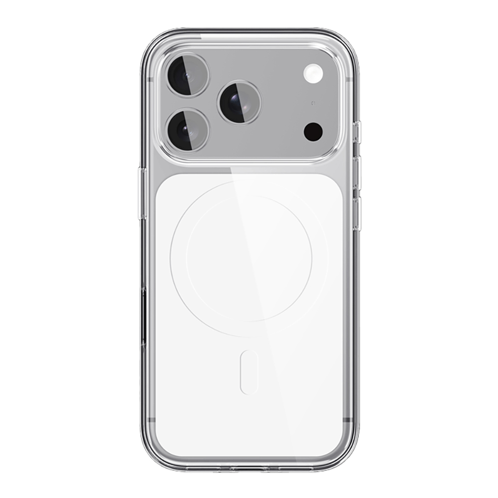 Apple iPhone 17 Pro Kılıf M-safe Şarj Özellikli Şeffaf Tasarımlı Wlons Apel Kapak