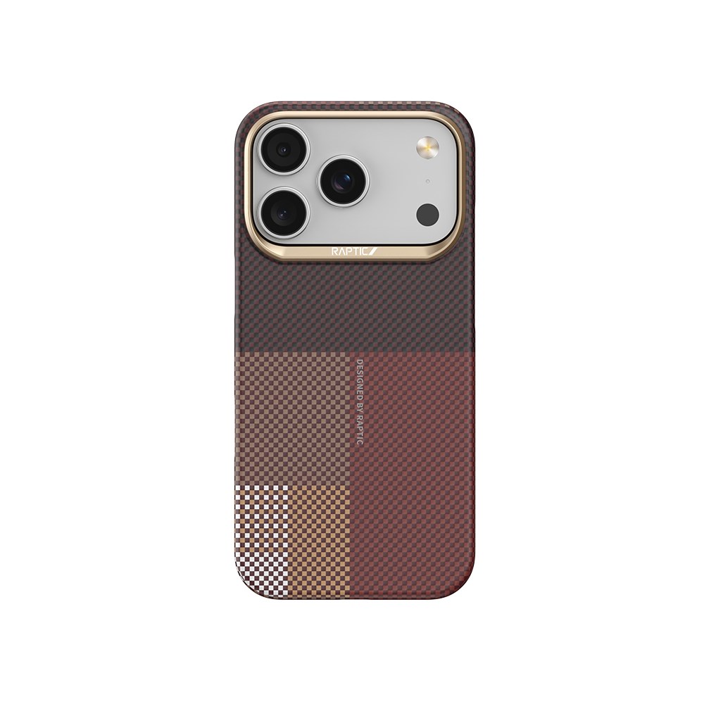 Apple iPhone 17 Pro Kılıf M-safe Şarj Özellikli Raptic Aramid Skin Transform Serisi Karbon Kapak