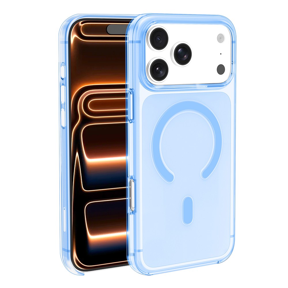 Apple iPhone 17 Pro Kılıf Zore M-safe Şarj Özellikli Şeffaf Kamera Çerçeveli Porto Kapak