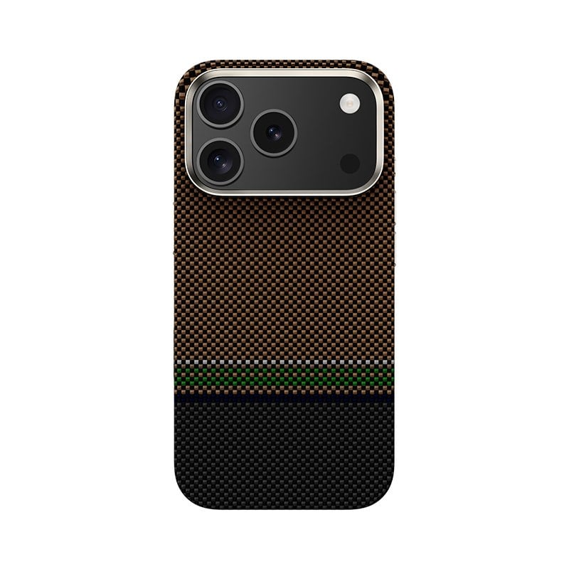 Apple iPhone 17 Pro Max Kılıf M-safe Şarj Özellikli Karbon Fiber Tasarımlı Benks Prestige ArmorPro Kevlar Kapak