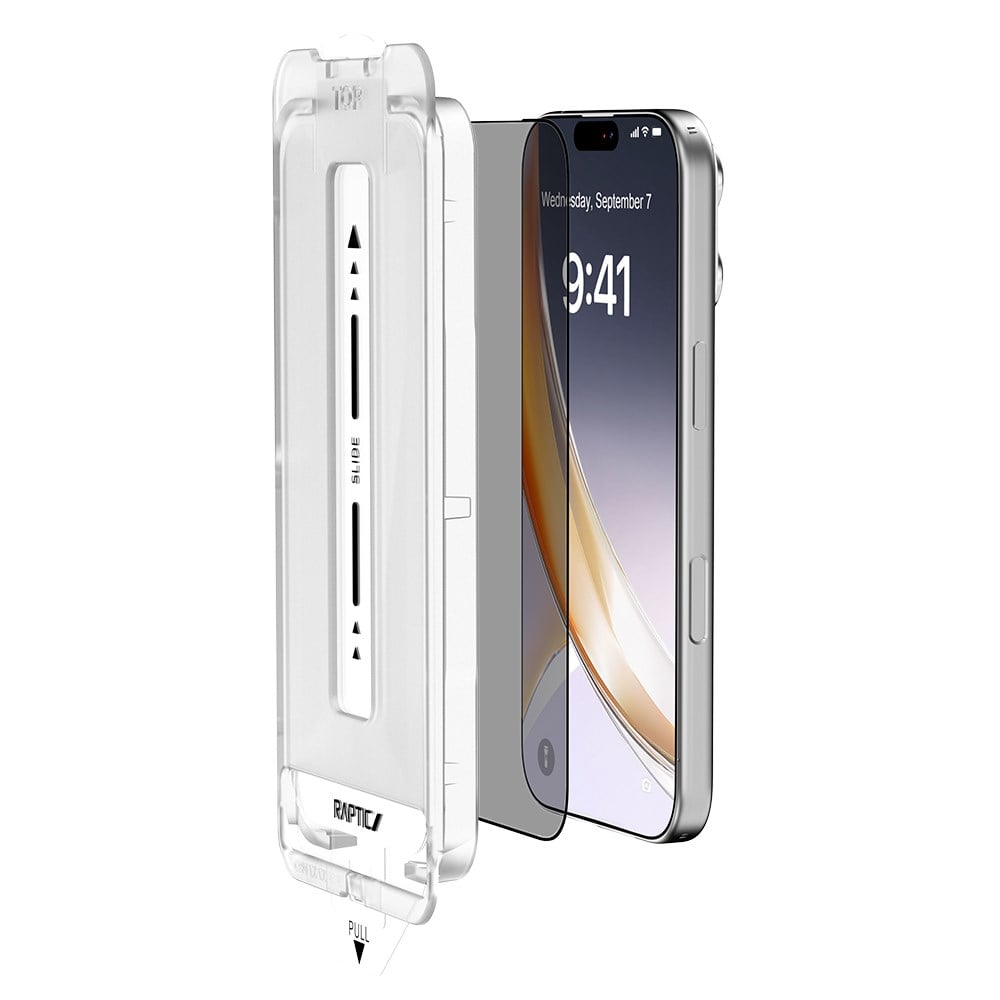 Apple iPhone 17 Pro Raptic Air Glass 2.5D Ekran Koruyucu 2 Adet + Kolay Uygulama Aparatlı