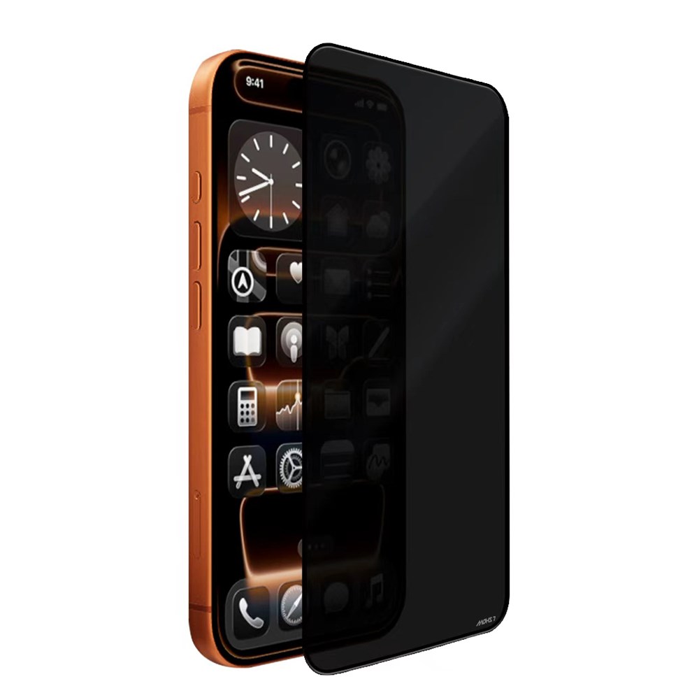 Apple iPhone 17E Mohseven Safir Coating Privacy Hayalet Temperli Cam Ekran Koruyucu