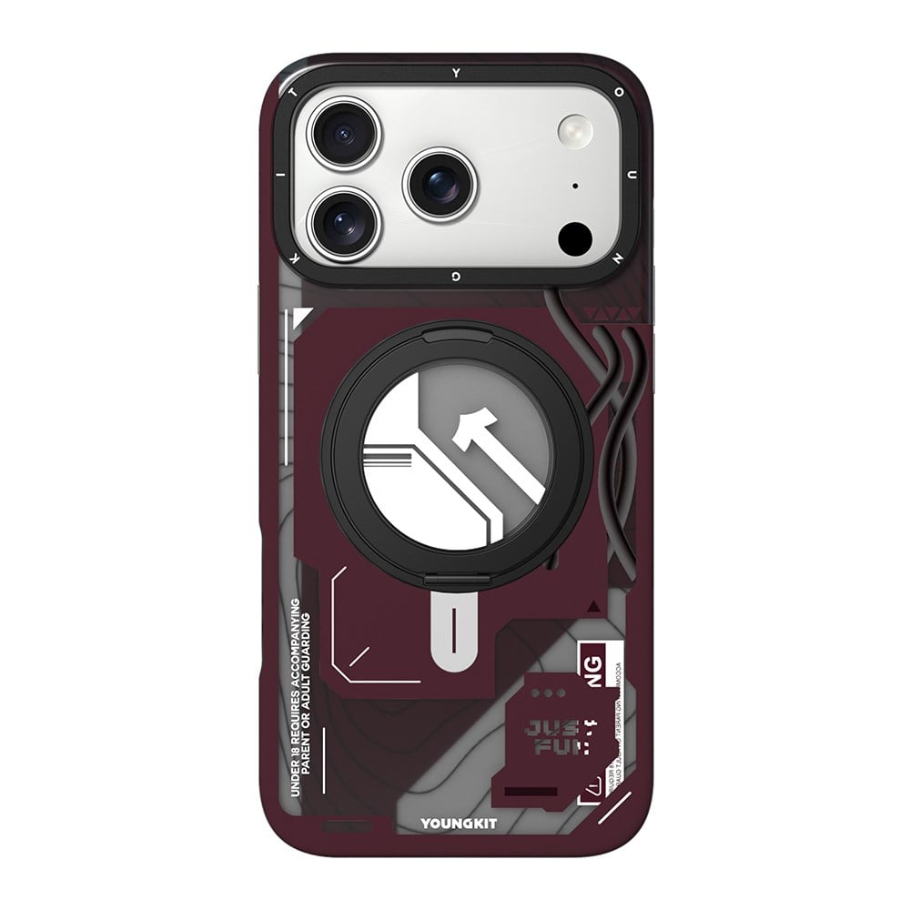 Apple iPhone 18 Pro Kılıf M-safe Şarj Özellikli Youngkit Starship Serisi Kapak