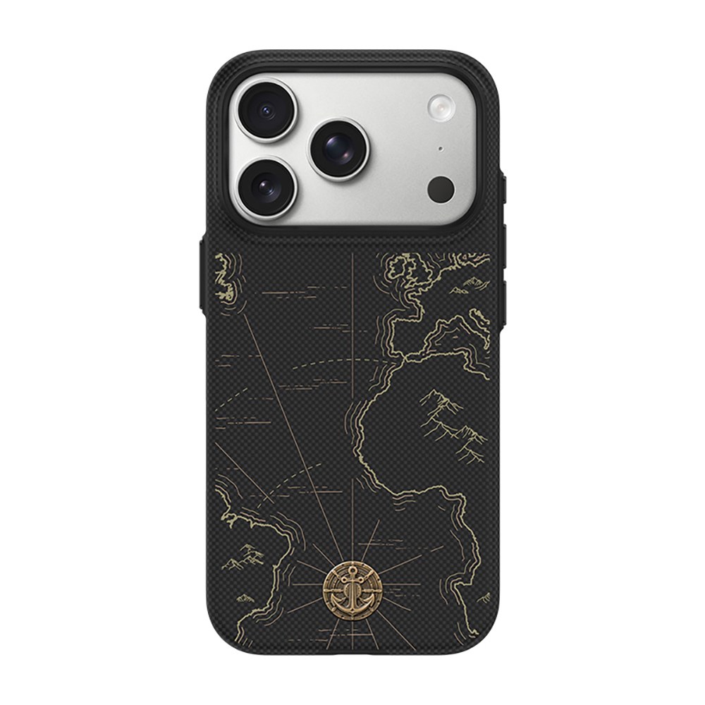 Apple iPhone 18 Pro Max Kılıf M-safe Şarj Özellikli Karbon Fiber Tasarımlı Benks ArmorEdge Air Navigator Kevlar Kapak