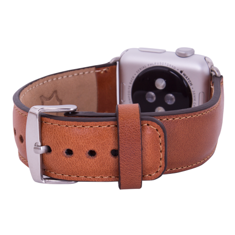 Bouletta Apple Watch Uyumlu Deri Kordon 38-40-41mm RST2 Taba