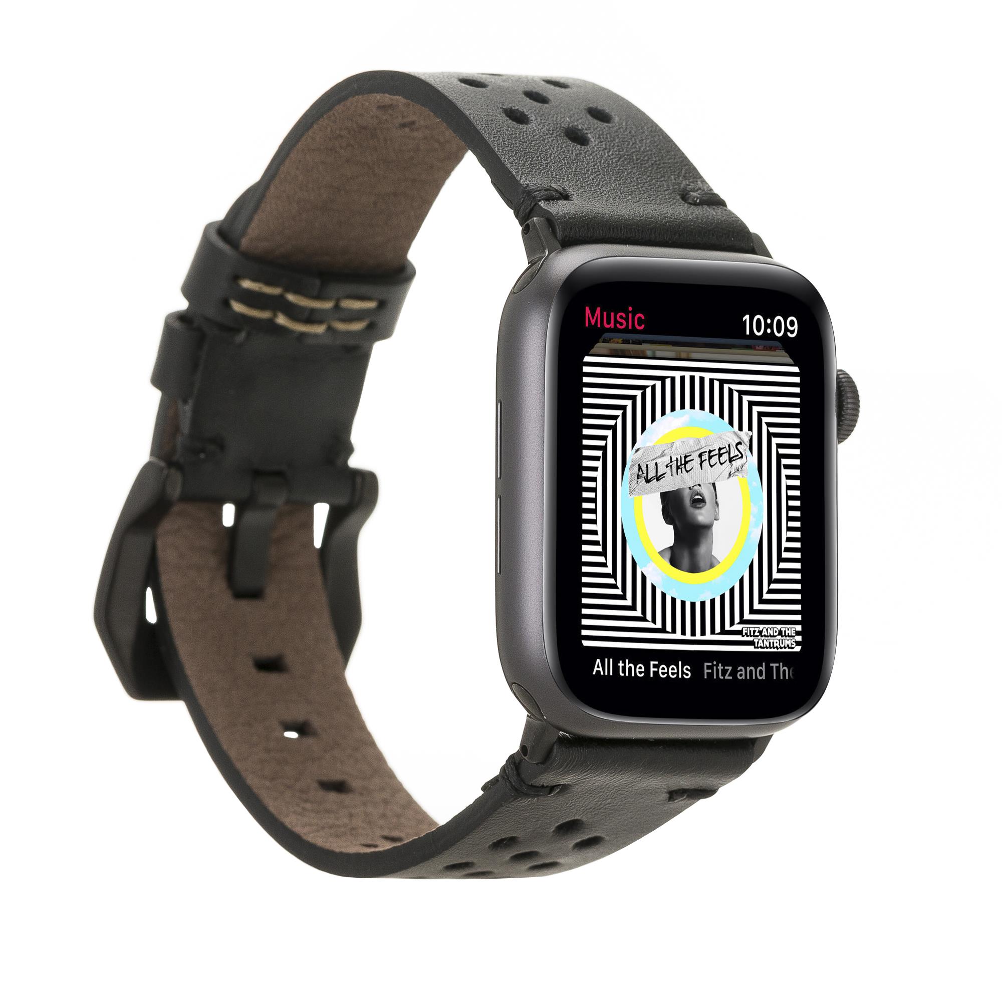 Bouletta Apple Watch Uyumlu Deri Kordon Vigo 42-44-45mm RST1