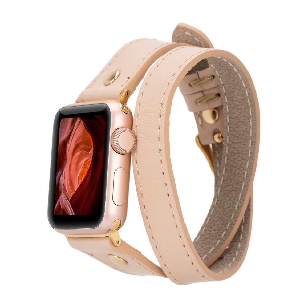Bouletta Apple Watch Uyumlu Deri Kordon 42-44-45mm Slim DT GT NU1