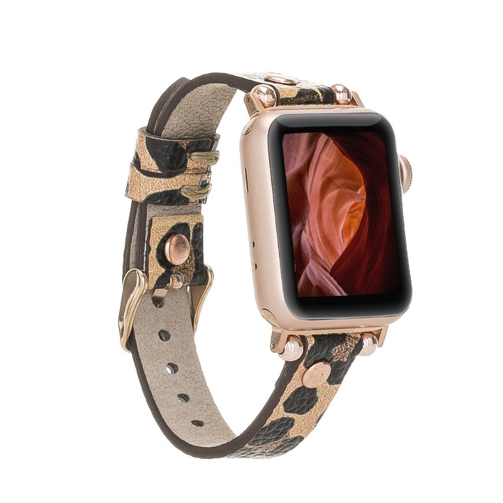 Bouletta Apple Watch Uyumlu Deri Kordon 38-40-41mm RT LEO2N