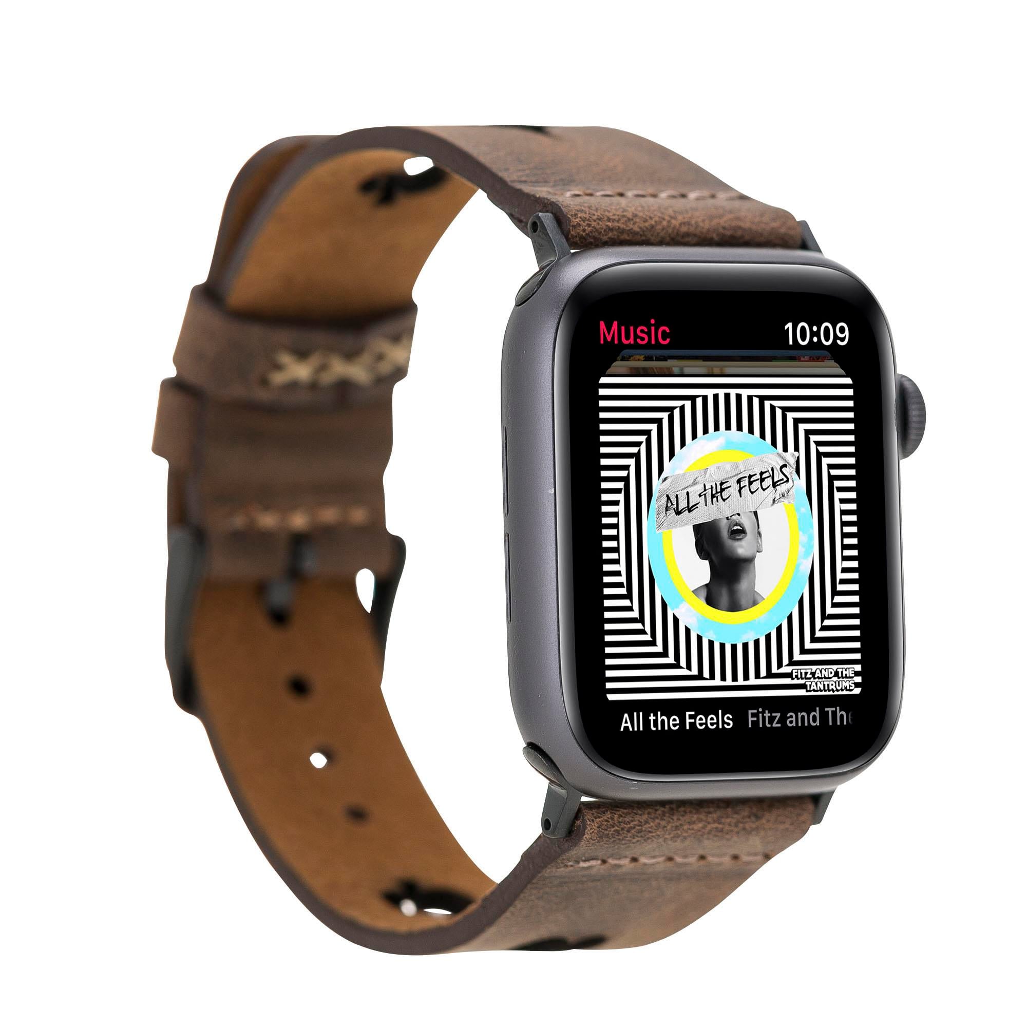 Bouletta Apple Watch Uyumlu Deri Kordon 38-40-41mm G6 Avesta