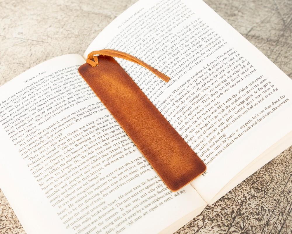 Deri Kitap Ayracı, Efektli Taba