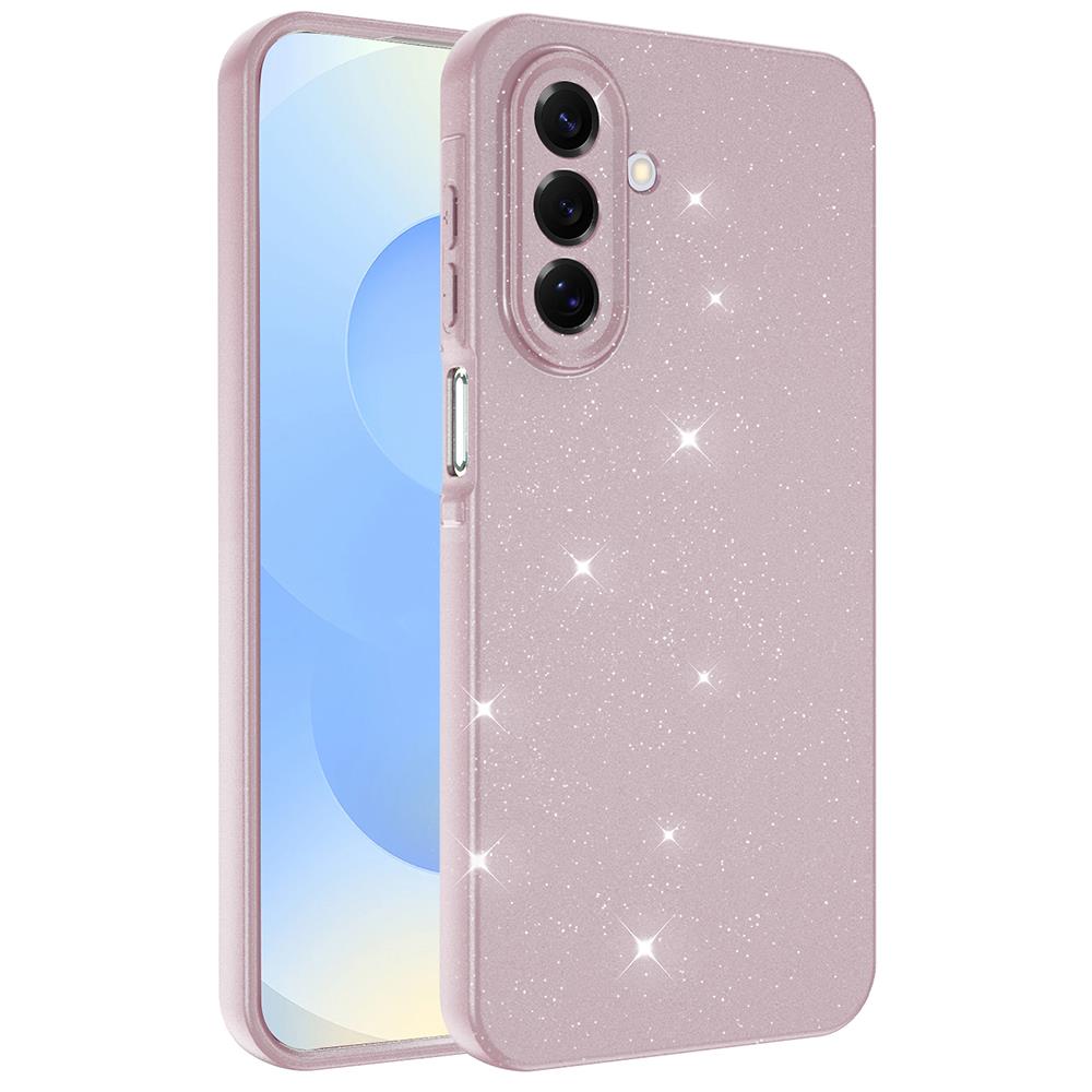 Galaxy A17 Kılıf Kamera Korumalı Simli Lüks Zore Koton Kapak