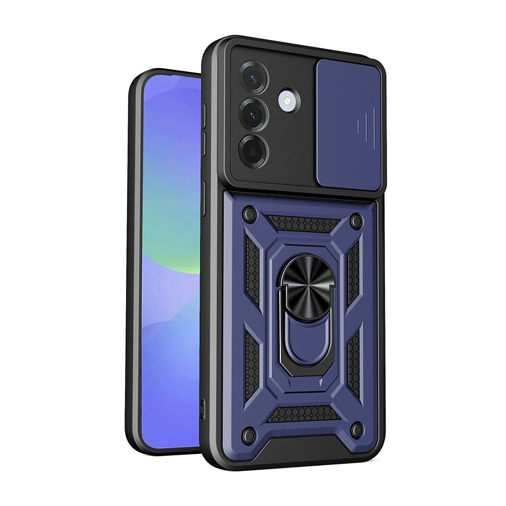 Galaxy A37 Kılıf Magnetik Standlı Kamera Korumalı Zore Sürgülü Vega Kapak