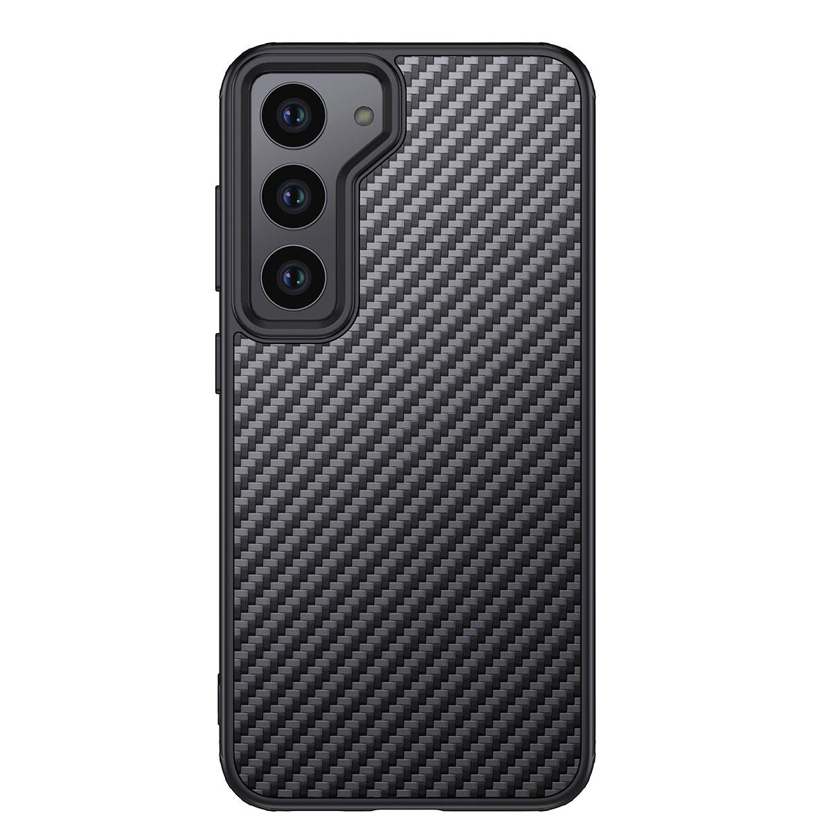 Galaxy S23 Kılıf Aramid Karbon Fiber M-safe Özellikli Wlons Radison Kapak