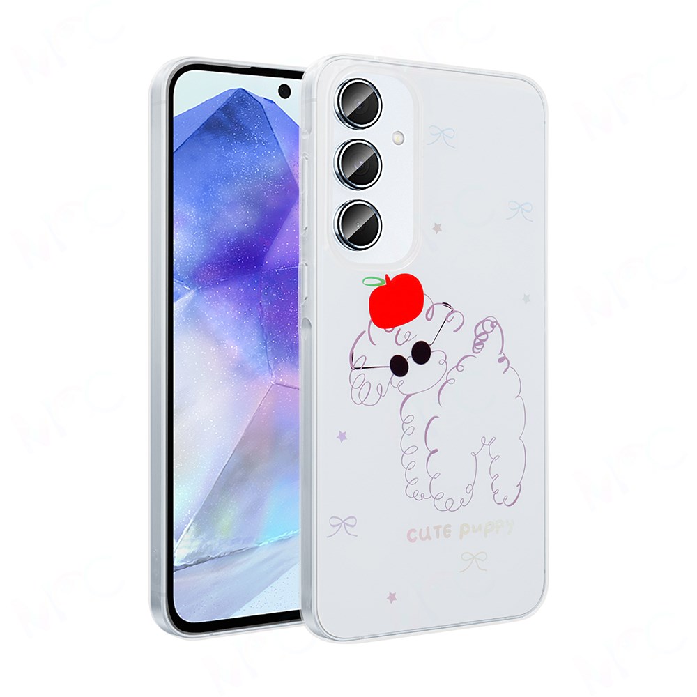 Galaxy S24 FE Kılıf Şeffaf Figürlü Zore Folk Sert Kapak