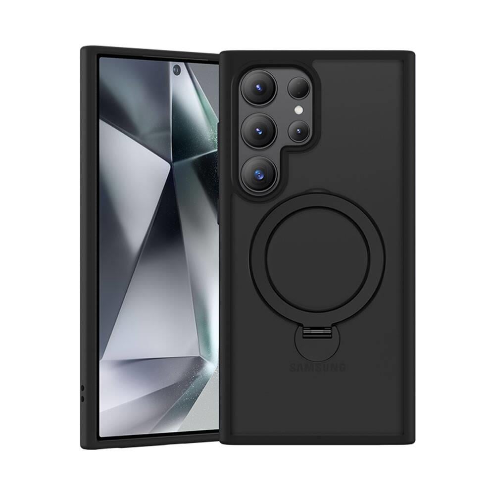 Galaxy S24 Ultra Kılıf M-safe Şarj Özellikli Benks Standlı Mist Protective Kapak