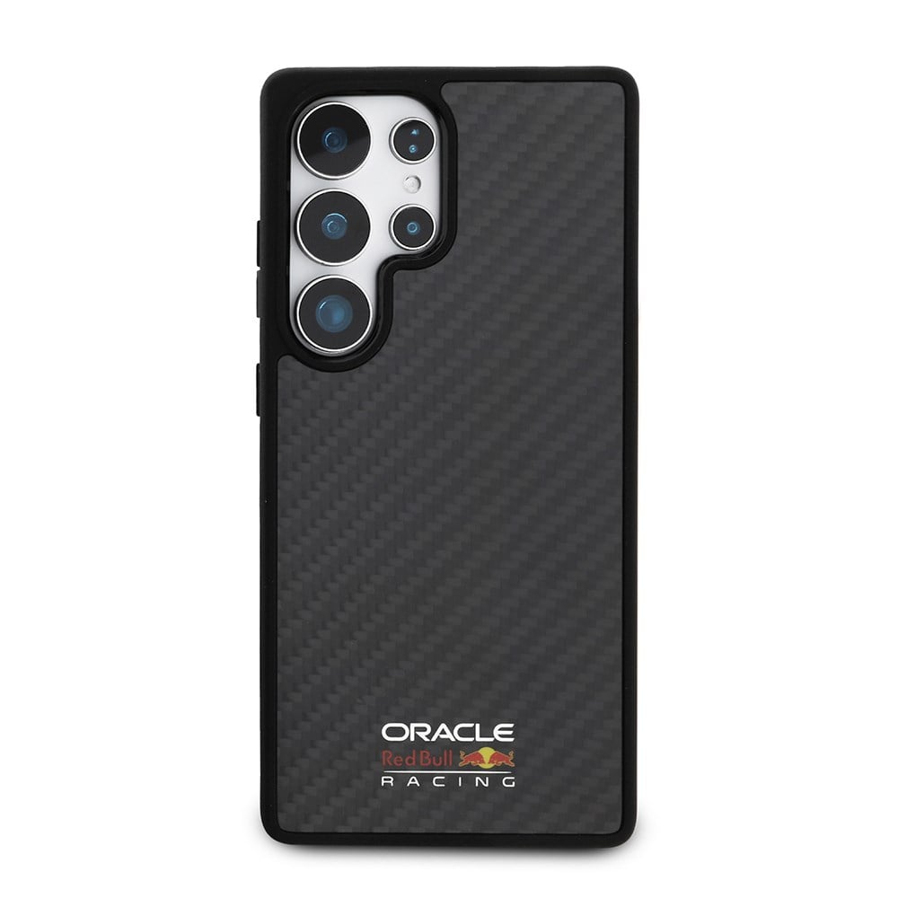 Galaxy S25 Ultra Kılıf Redbull Orjinal Lisanslı M-safe Şarj Özellikli Karbon Fiber Tasarımlı Parlayan Logolu Kapak