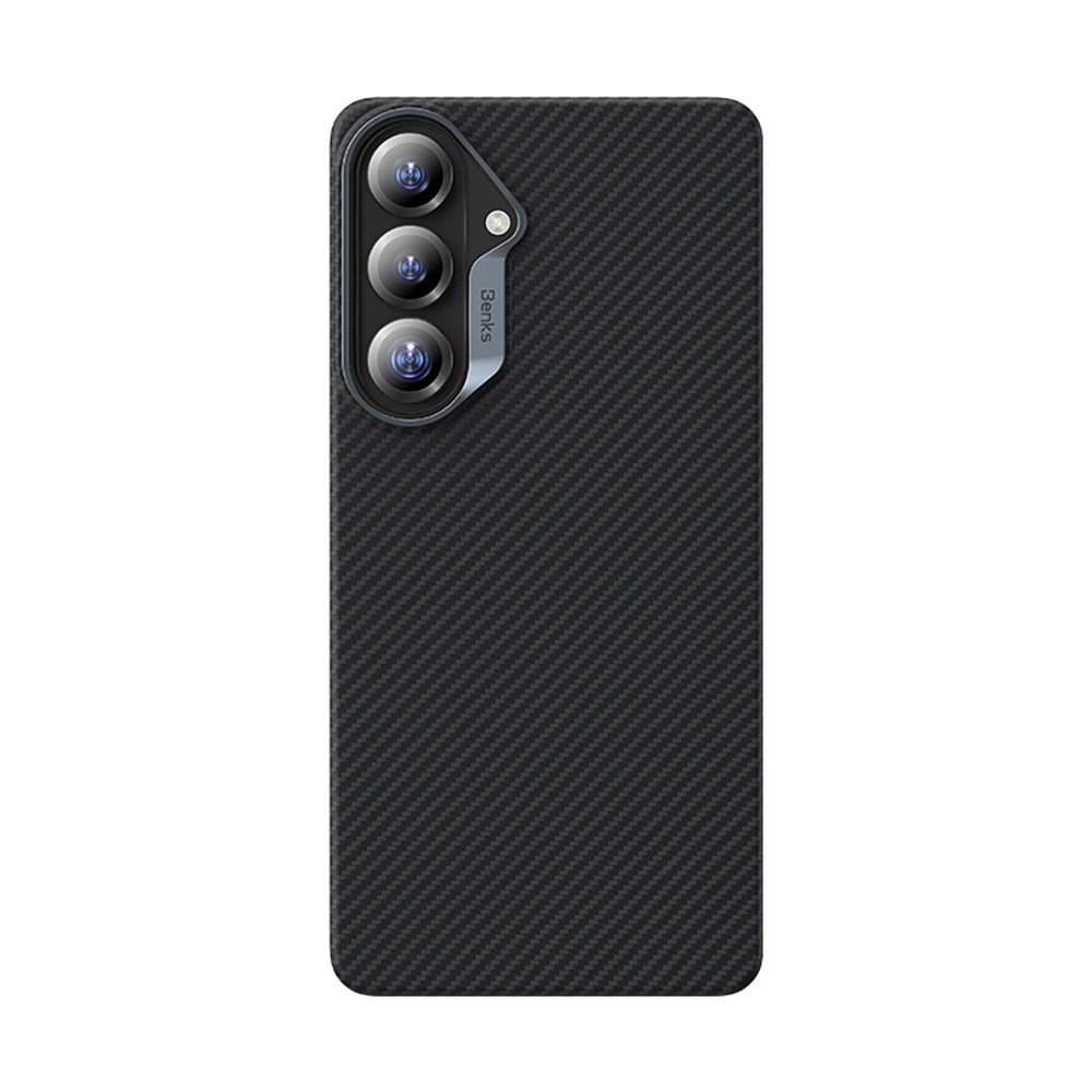 Galaxy S26 Kılıf Benks M-safe Şarj Özellikli Magnetik ArmorAir 600D Kevlar Karbon Fiber Kapak